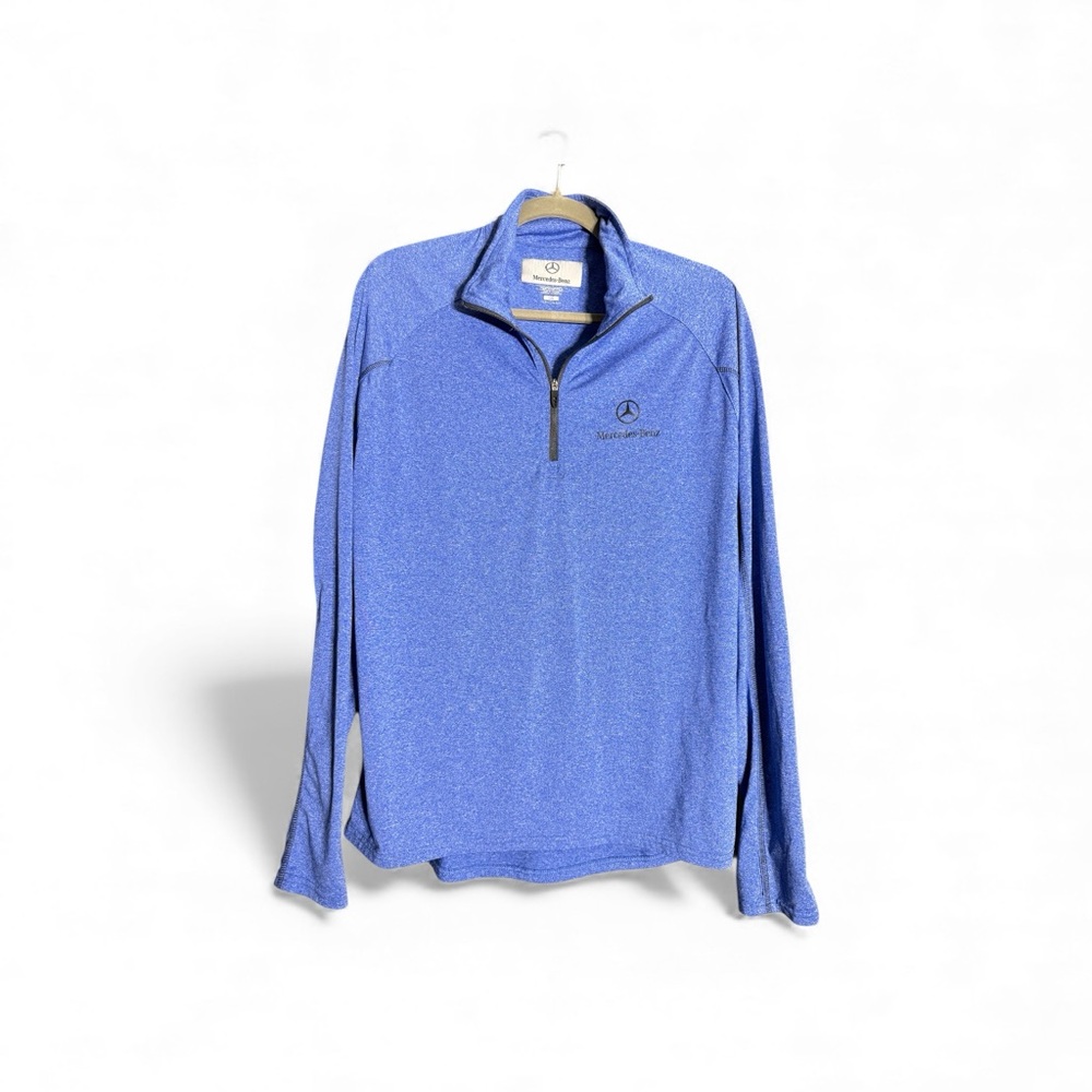 Mercedes Benz Blue Quarter-Zip Pullover Large